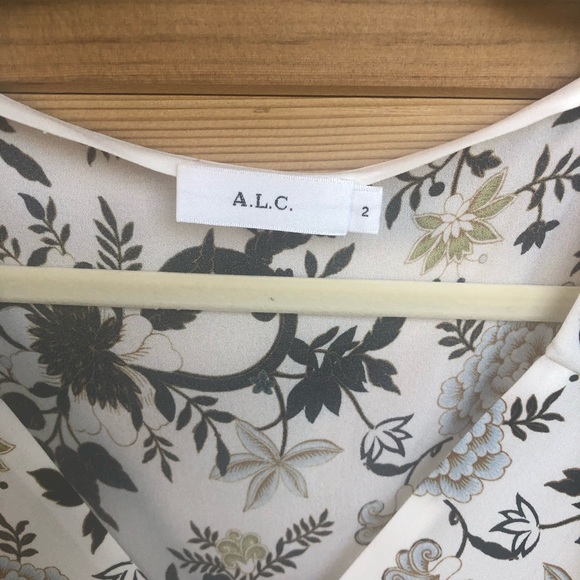 NWOT A.L.C. Floral Silk Tank Blouse Size 2 - Picture 4 of 7